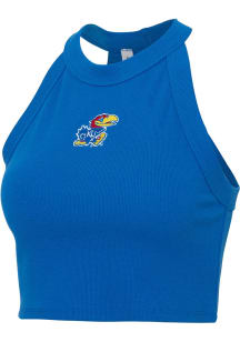 Kansas Jayhawks Womens Blue Drift Tank Top