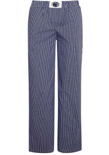 Hype and Vice Penn State Nittany Lions Womens Navy Blue Gingham Loungewear Sleep Pants