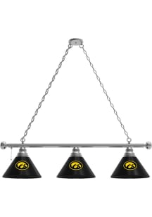 Iowa Hawkeyes 3 Shade Silver Billiard Lamp