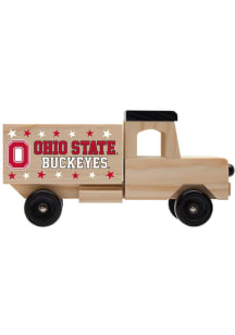Ohio State Buckeyes Wooden Toy Truck Car