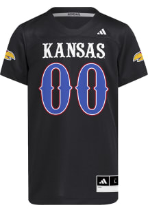 Adidas Kansas Jayhawks Youth Black Replica 26 Football Jersey