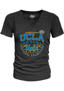 Blue 84 UCLA Bruins Womens Black 2026 Women's Basketball National Champions Short Sleeve T-Shirt