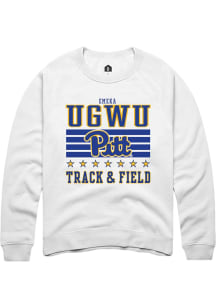 Emeka Ugwu Pitt Panthers Mens White NIL Striped Player Crew