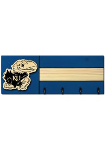 Kansas Jayhawks Key Rack Sign - Light Blue