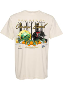 Something Inked Texas Tech Red Raiders Ivory 2026 Orange Bowl vs. Oregon Ducks Helmets Short Sleev..