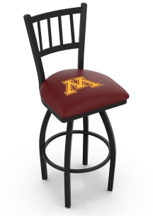 Minnesota Golden Gophers Swivel Counter Pub Stool - Black