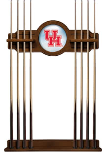 Houston Cougars Solid Wood Cue Rack Pool Table