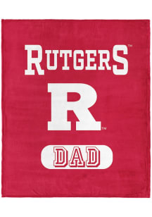 Rutgers Scarlet Knights Dad Silk Touch Fleece Blanket - Red