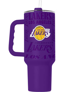 Logo Brands Los Angeles Lakers Replay Native 40 oz Stainless Steel Tumbler - Purple