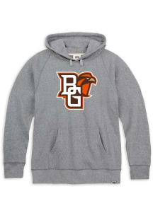 Rally Bowling Green Falcons Mens Grey Triblend Logo Long Sleeve Hoodie