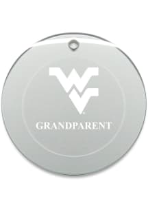 West Virginia Mountaineers Grandparent Round Ornament - White