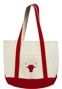 Chicago Bulls White Canvas Tote