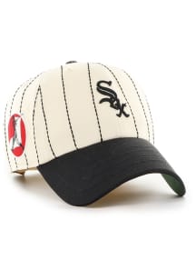 47 Chicago White Sox Rawlings Pin Stripe Clean Up Adjustable Hat - White
