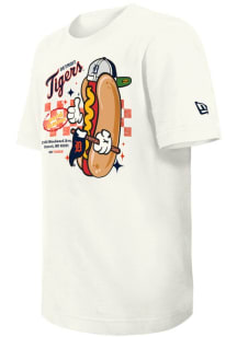 New Era Detroit Tigers Youth Cream Hot Dog Short Sleeve T-Shirt
