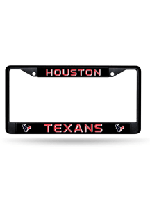 Houston Texans Metal License Plate Frame - Black