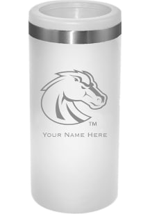 The Memory Company Boise State Broncos Personalized Laser Etched 12oz Slim Can Stainless Steel Coo..
