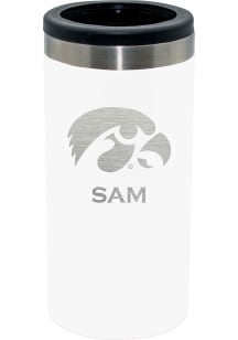 The Memory Company Iowa Hawkeyes Personalized Laser Etched 12oz Slim Can Stainless Steel Coolie