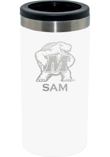 The Memory Company Maryland Terrapins Personalized Laser Etched 12oz Slim Can Stainless Steel Cool..