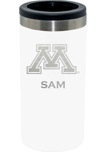 The Memory Company Minnesota Golden Gophers Personalized Laser Etched 12oz Slim Can Stainless Stee..