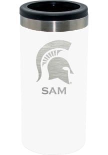 The Memory Company Michigan State Spartans Personalized Laser Etched 12oz Slim Can Stainless Steel..