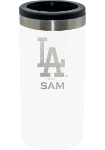 The Memory Company Los Angeles Dodgers Personalized Laser Etched 12oz Slim Can Stainless Steel Coo..