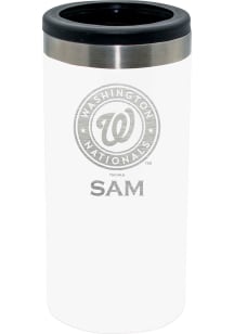 The Memory Company Washington Nationals Personalized Laser Etched 12oz Slim Can Stainless Steel Co..