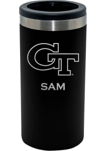 The Memory Company GA Tech Yellow Jackets Personalized Laser Etched 12oz Slim Can Stainless Steel..