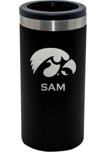 The Memory Company Iowa Hawkeyes Personalized Laser Etched 12oz Slim Can Stainless Steel Coolie