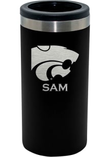 The Memory Company K-State Wildcats Personalized Laser Etched 12oz Slim Can Stainless Steel Coolie
