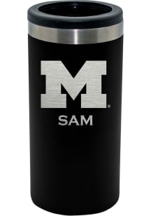 The Memory Company Michigan Wolverines Personalized Laser Etched 12oz Slim Can Stainless Steel Coo..