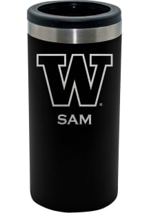 The Memory Company Washington Huskies Personalized Laser Etched 12oz Slim Can Stainless Steel Cool..