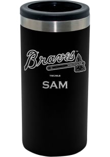 The Memory Company Atlanta Braves Personalized Laser Etched 12oz Slim Can Stainless Steel Coolie
