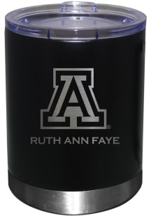 Arizona Wildcats Personalized Laser Etched 12oz Lowball Tumbler - Black