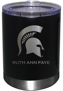 Michigan State Spartans Personalized Laser Etched 12oz Lowball Tumbler - Black
