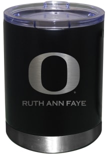 Oregon Ducks Personalized Laser Etched 12oz Lowball Tumbler - Black