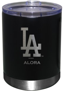 Los Angeles Dodgers Personalized Laser Etched 12oz Lowball Tumbler - Black