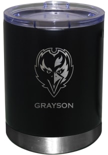 Baltimore Ravens Personalized Laser Etched 12oz Lowball Tumbler - Black