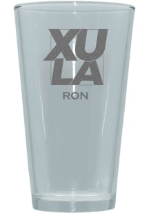 Xavier Musketeers Personalized Laser Etched 17oz Pint Glass - White