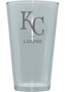Kansas City Royals Personalized Laser Etched 17oz Pint Glass - White