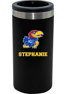 The Memory Company Kansas Jayhawks Personalized 12oz Slim Can Stainless Steel Coolie