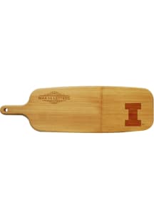 Illinois Fighting Illini Personalized Bamboo Paddle Serving Tray