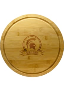 Michigan State Spartans Personalized 13 Inch Bamboo Lazy Susan Serving Tray