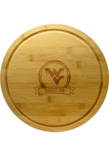 West Virginia Mountaineers Personalized 13 Inch Bamboo Lazy Susan Serving Tray
