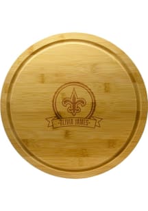 New Orleans Saints Personalized 13 Inch Bamboo Lazy Susan Serving Tray