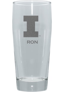 Illinois Fighting Illini Personalized 16oz Clubhouse Pilsner Glass - Navy Blue