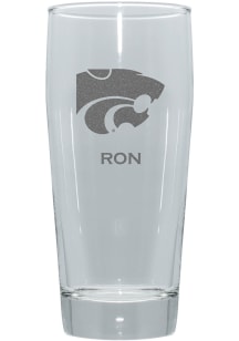 K-State Wildcats Personalized 16oz Clubhouse Pilsner Glass - White