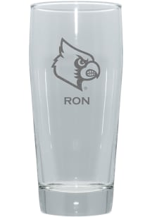 Louisville Cardinals Personalized 16oz Clubhouse Pilsner Glass - Red