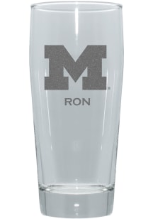 Michigan Wolverines Personalized 16oz Clubhouse Pilsner Glass - Blue