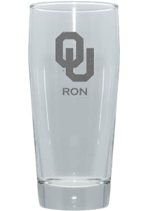 Oklahoma Sooners Personalized 16oz Clubhouse Pilsner Glass - Crimson