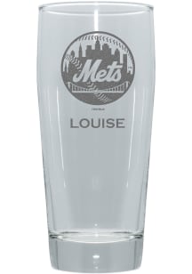New York Mets Personalized 16oz Clubhouse Pilsner Glass - Blue